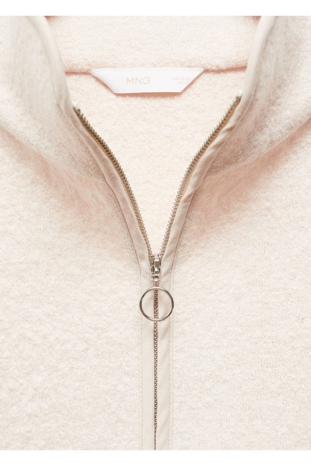 Fermuarlı yün sweatshirt - 7