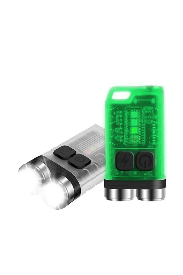 V3 Powerful Edc Led Keychain Flashlight 1000lm Mini Portable Work Light Type-c Rechargeable Torch... - 8