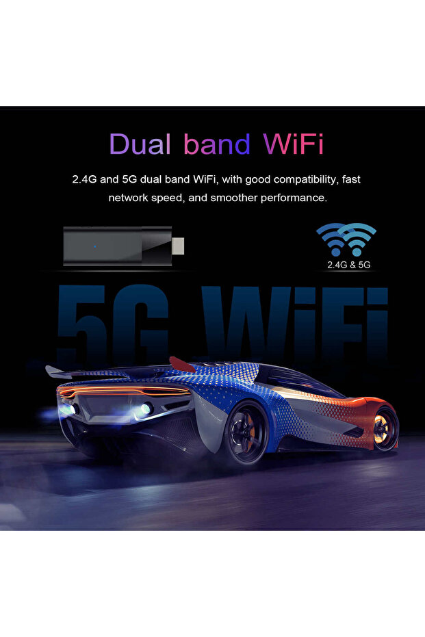 LEMFO Q6 Smart TV Stick Android 10 Dual Wifi 4K HDR10 2GB 16GB Mini TV Stick Android 10.0 Smart T... - 7