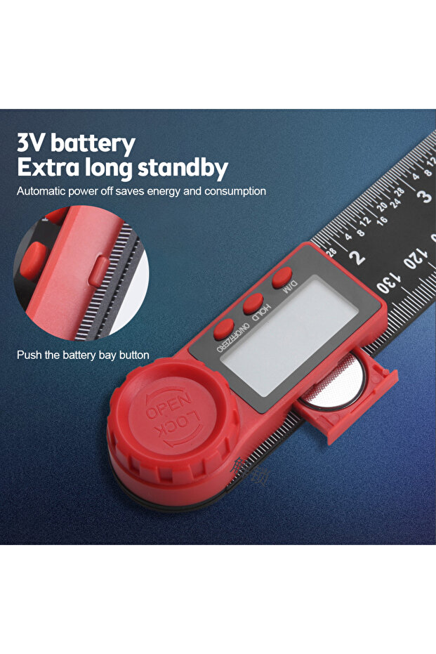 Digital Angle Ruler Inclinometer Angle Digital Electronic Scale Goniometer Protractor Angle Detec... - 6