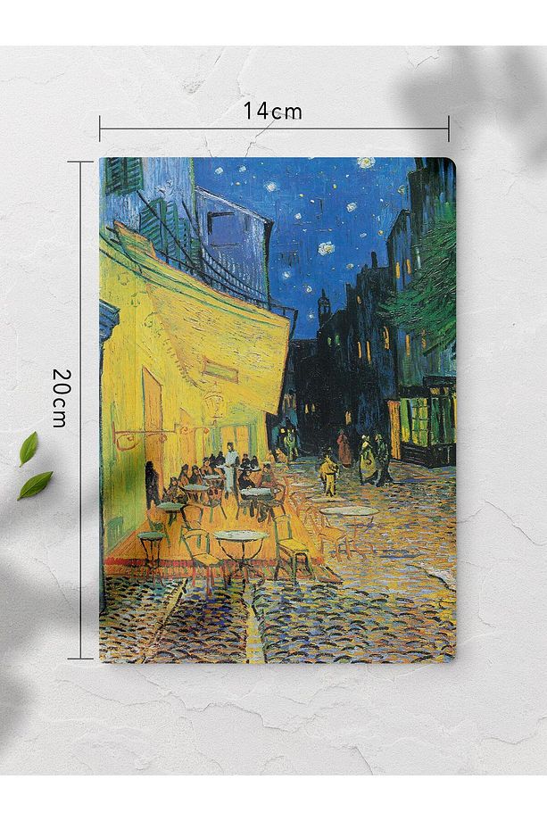 Çizgisiz Defter, Modern Sanat Notebook, Van Gogh Temalı Not Defteri 64 Sayfa, 14*21cm - 2