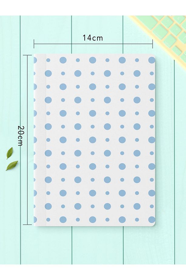Çizgisiz Defter Seti, 2 Adet Geometrik Desenli Notebook, Not Defteri, Anı Defteri, 64 Sayfa Orta Boy - 4