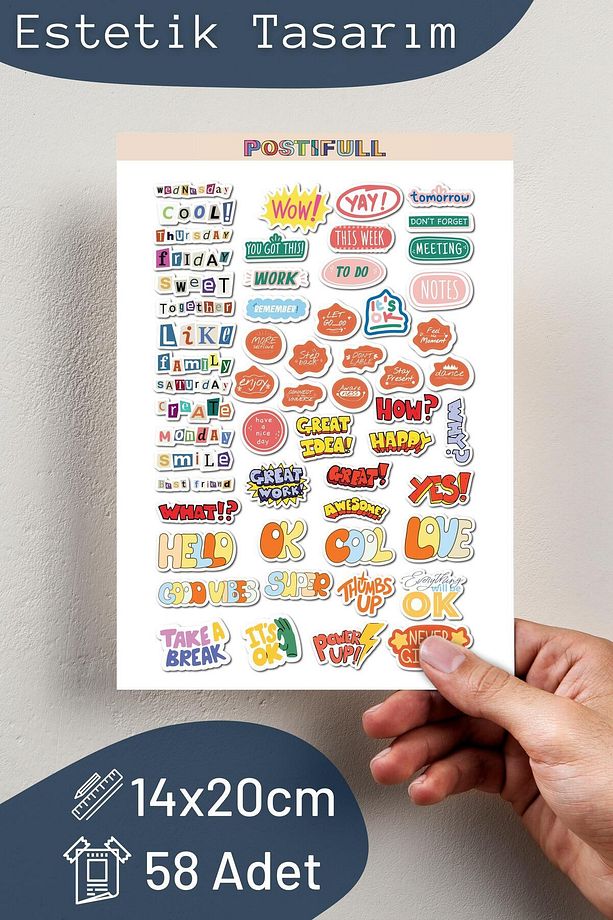 Planner Seti - Notepad Planlayıcı Seti - 260 Adet Stickerlı Defter Seti - 2 Adet, 15*21cm - 7