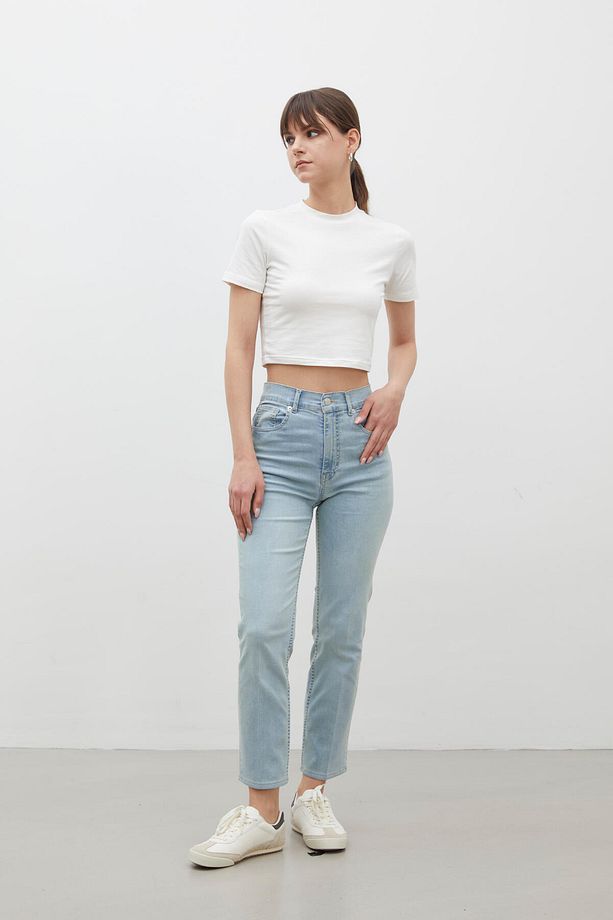 BOOTCUT FIT DENİM PANTOLON AÇIK MAVİ - 1