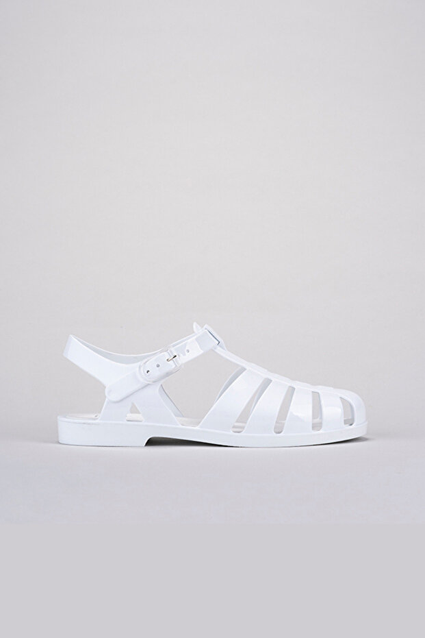 S10258 White Women's Sandals Slippers Shoes