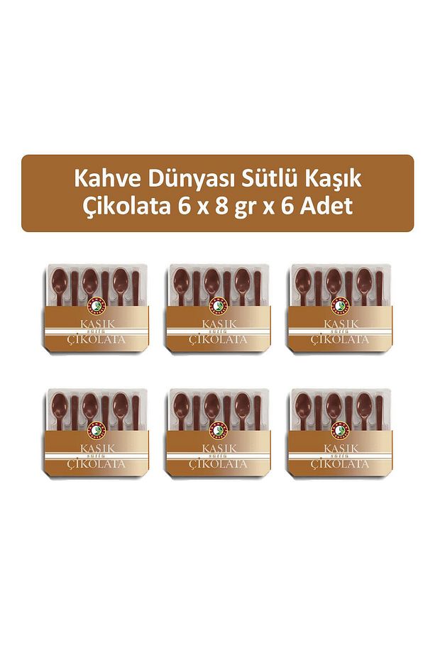 Sütlü Kaşık Çikolata 6 x 8 gr x 6 Adet - 1