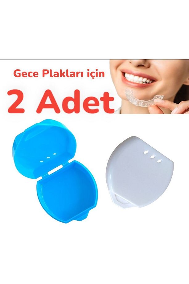 GECE PLAĞI SAKLAMA KUTUSU, DİŞ PROTEZ KABI (2 ADET) APAREY - 1