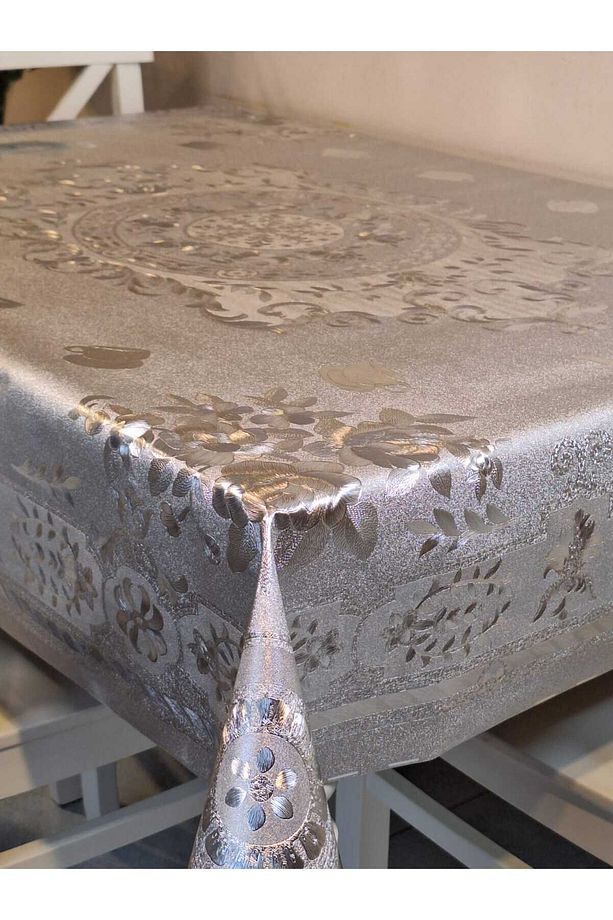 120 x 150  Hazır Metalik Pano Muşamba Pvc Masa Örtüsü - 1