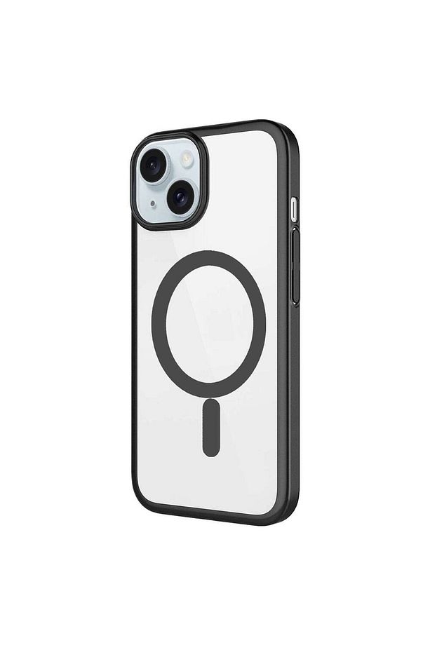 Apple iPhone 15 Plus Kılıf Wireless Şarj Özellikli Sert PC Zore Mat Riksos Magsafe Kapak - 2