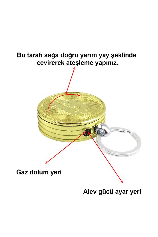 Bitcoin Görselli Gazlı Çakmak 1 Adet - 5