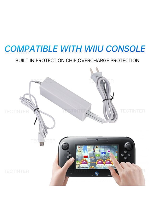 Eu Plug Ac Adapter Charger For Wii U Console Power Supply Cord Compatible With Nintendo Wii U Rem... - 4