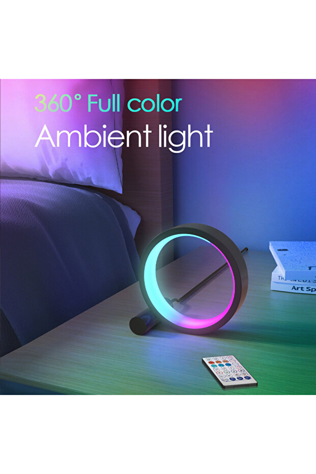 Smart LED Night Light RGB Desktop Atmosphere Desk Lamp Bluetooth APP Control Suitable for Game Ro... - 5