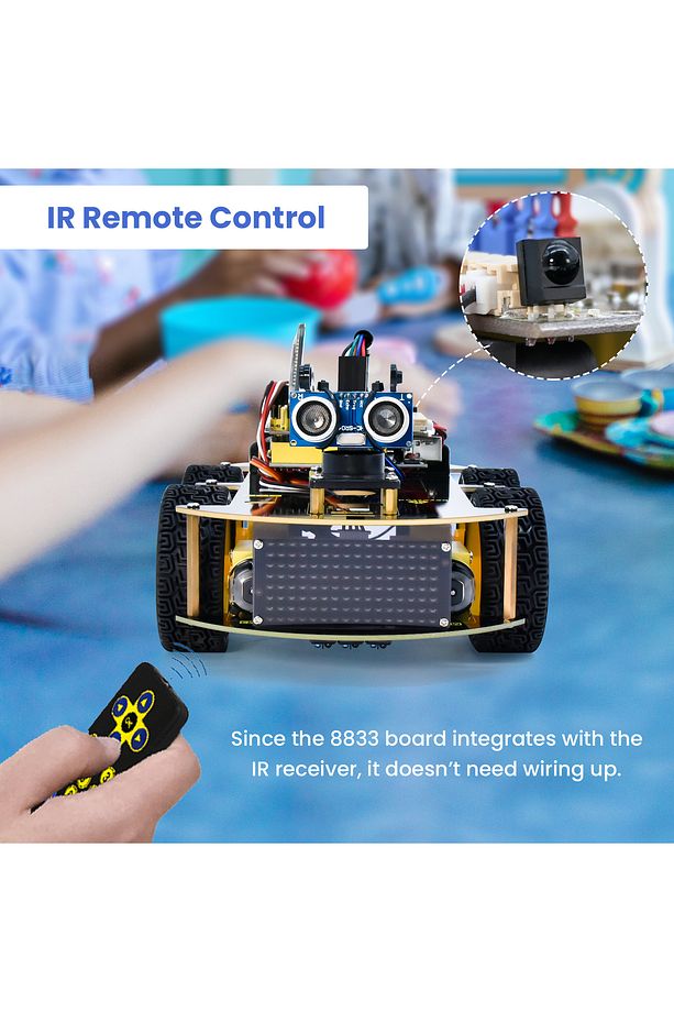 Keyestudio 4WD Multi BT Robot Car Kit V2.0 W/LED Display For Arduino Robot Kit DIY Electronic Kit... - 5