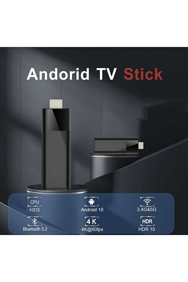 LEMFO Q6 Smart TV Stick Android 10 Dual Wifi 4K HDR10 2GB 16GB Mini TV Stick Android 10.0 Smart T... - 3
