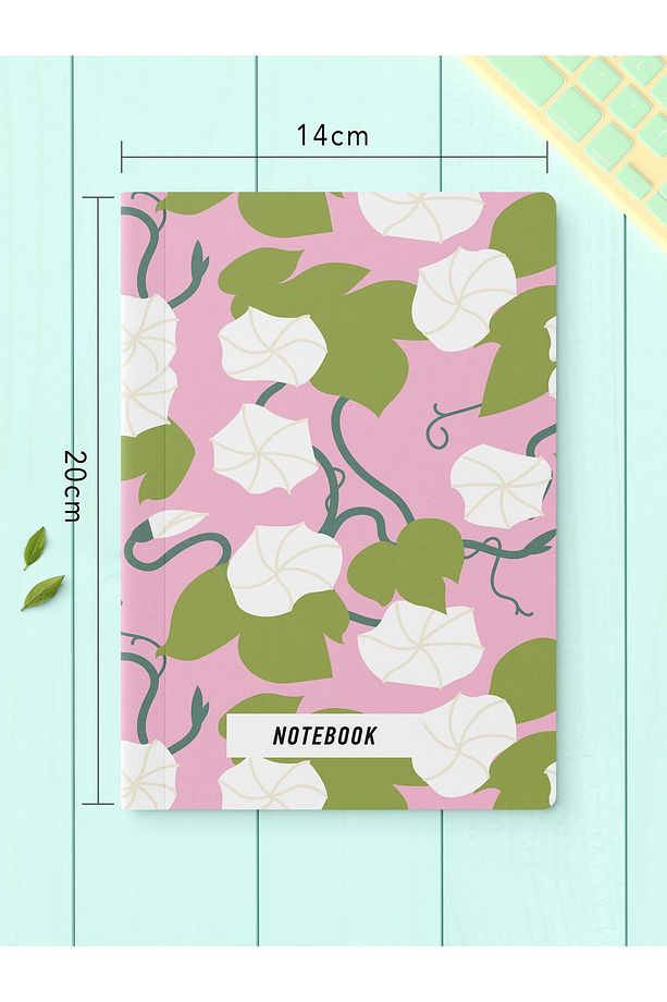 Çizgisiz Defter Seti, 2 Adet Vintage Desenli Notebook, Not Defteri, Anı Defteri, 64 Sayfa Orta Boy - 4