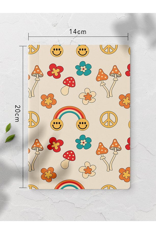 Çizgisiz Defter, İndie Groovy Notebook, Not Defteri, Akıl ve Anı Defteri, 64 Sayfa, 14*21cm - 2