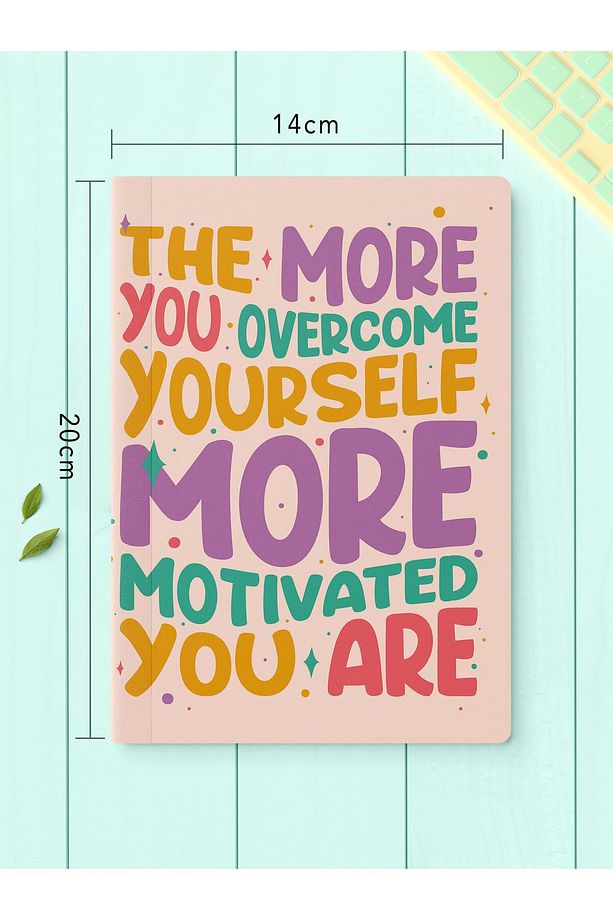Çizgisiz Defter Seti, 2 Adet Motivasyon Desenli Notebook, Not Defteri, Anı Defteri, 64 Sayfa - 4