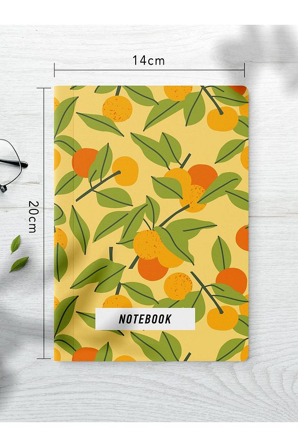 Çizgisiz Defter Seti, 2 Adet Vintage Desenli Notebook, Not Defteri, Anı Defteri, 64 Sayfa Orta Boy - 3