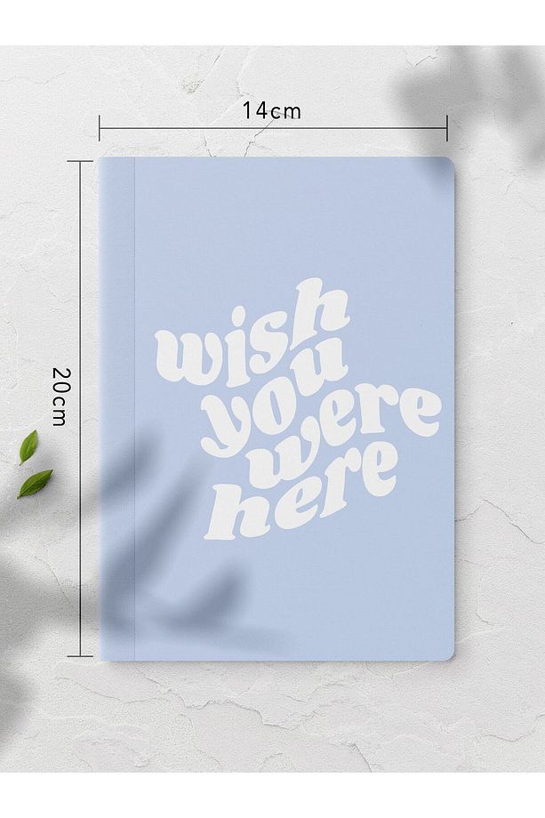 Çizgisiz Defter Seti - Mavi - 4 Adet - 14cm*20cm - 64 Sayfa - 3
