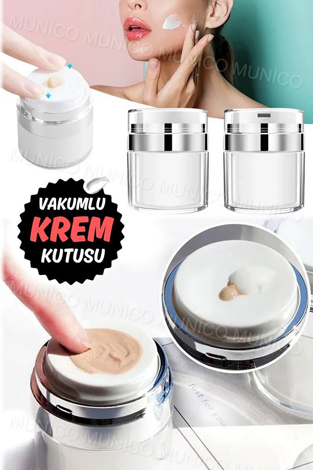 Pompalı Krem Kutusu,Krem Taşıma Ve Saklama Kutusu Seyahat İçin Krem Ve Fondoten Kutusu Kaliteli Şişe - 7