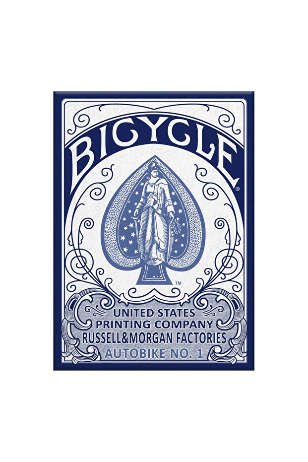 ® Russell&Morgan Autobike No.1 - Blue Game Playing Card