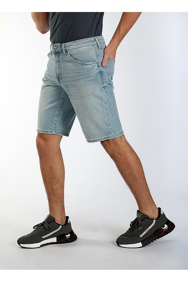 Regular Fit Erkek Denim Şort 242 LCM 121069 ELYO MANDIE DB LIGHT - 2