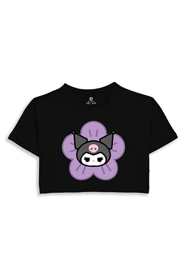 Kuromi Printed Crop T-shirt