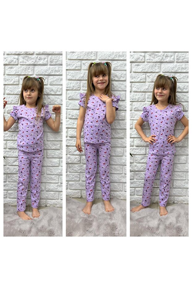 FRILLED LOVELY SUMMER GIRL'S SUIT (1-2 SIZES RECOMMENDS YOUR LARGE)