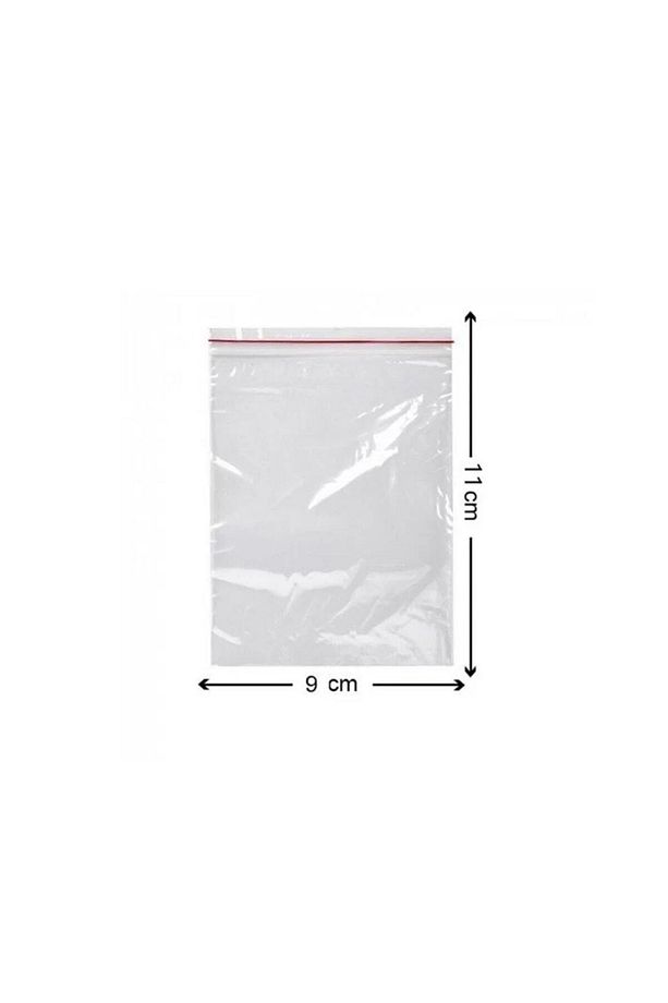 Kilitli Torba 9x11 Cm 1000 Adet Şeffaf Kilitli Buzdolabı Poşet Kına Çerez Poşeti Saklama Poşeti - 4