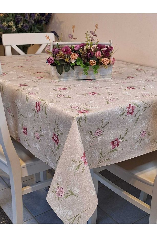 Elyaflı Pvc Muşamba - Desenli Silinebilir Masa Örtüsü - 5