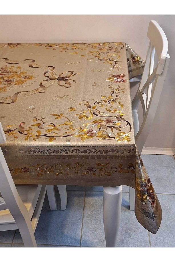 120 x 150  Hazır Metalik Pano Muşamba Pvc Masa Örtüsü - 4