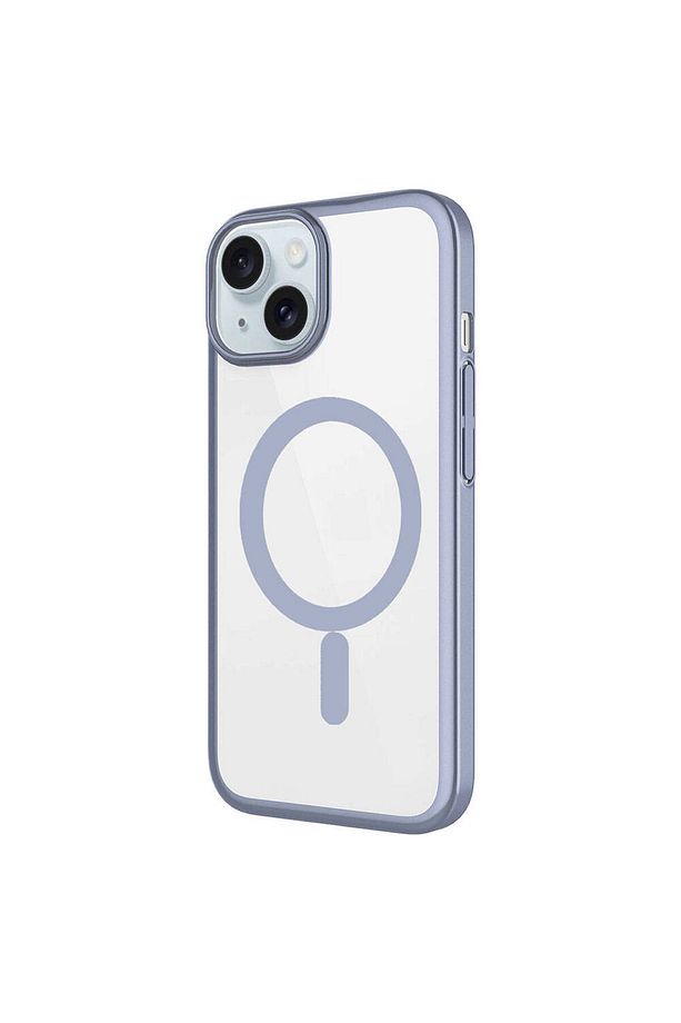 Apple iPhone 15 Plus Kılıf Wireless Şarj Özellikli Sert PC Zore Mat Riksos Magsafe Kapak - 3