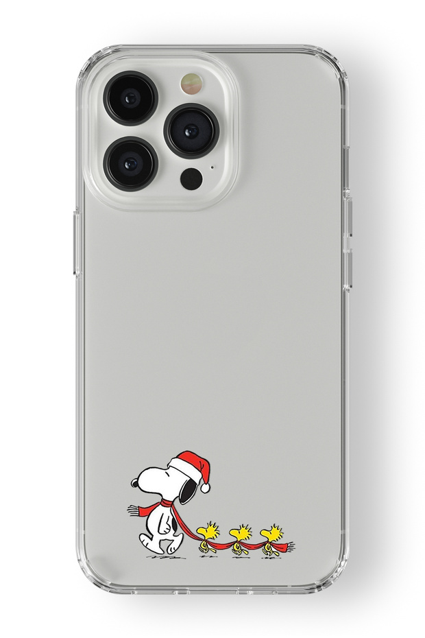 حافظة شفافة مطبوعة بتصميم سنوبي متوافقة مع هاتف iPhone 13 Pro Max
