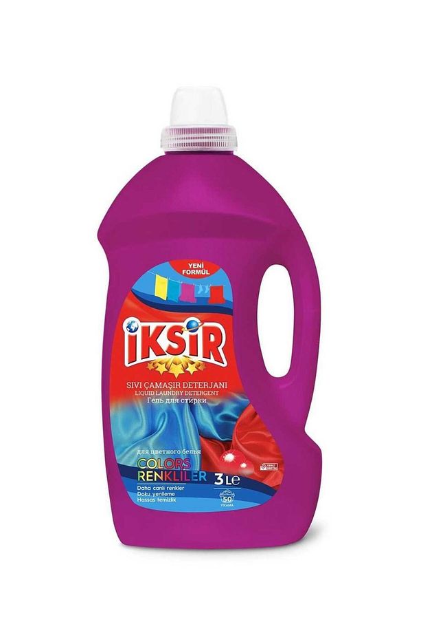 İKSİR SIVI ÇAMAŞIR DETERJANI COLOR 3 LT - 1
