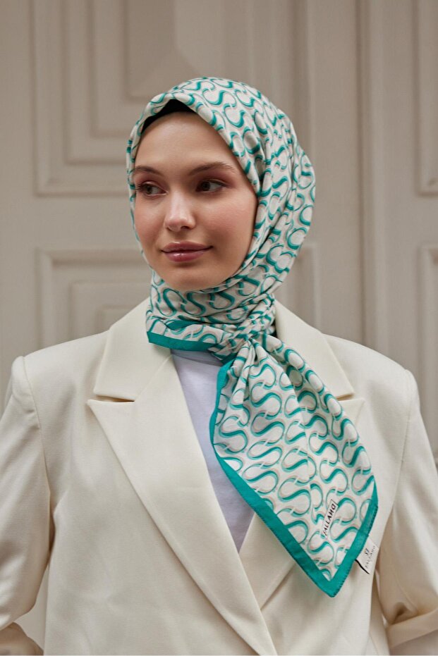 S نمط باروك وشاح الفيروز