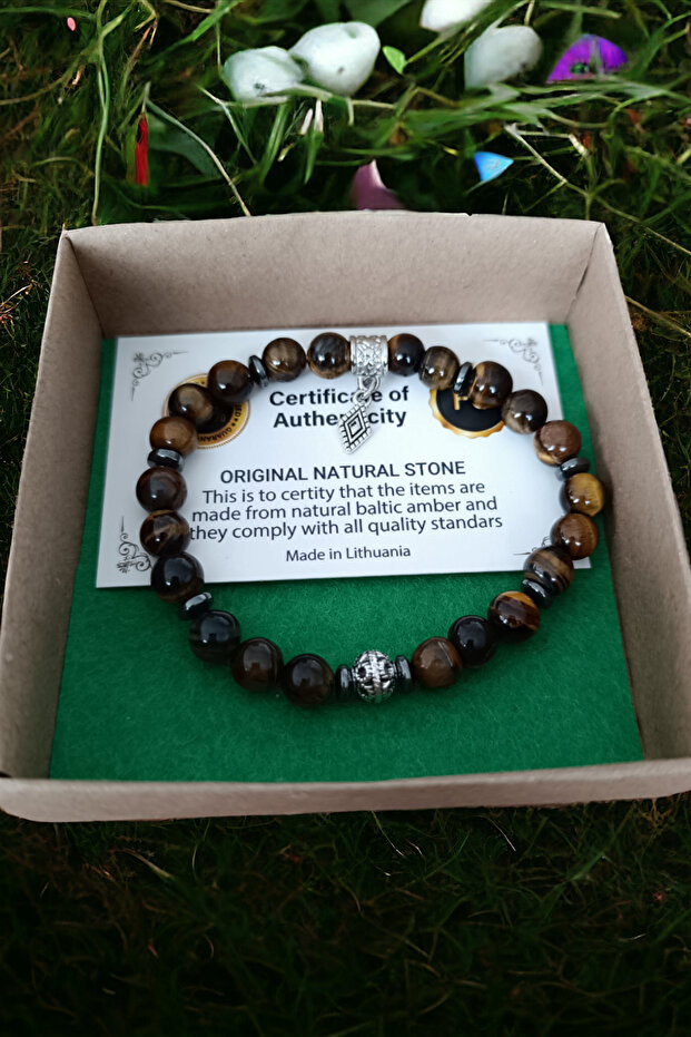 Tiger Eye Stone Genuine Natural Stone Bracelet Real Tiger Eye stone bracelet