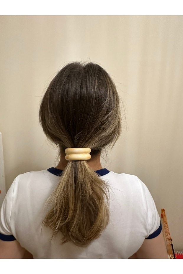 مشبك مطاطي على شكل عظمة منحنية - 2