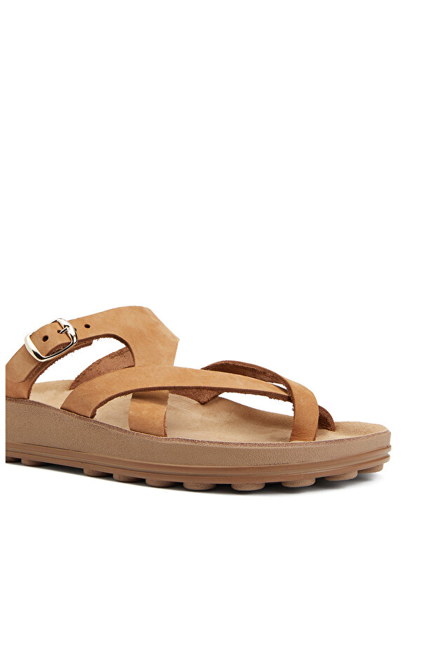 Taba Kadın Deri Terlik - 6