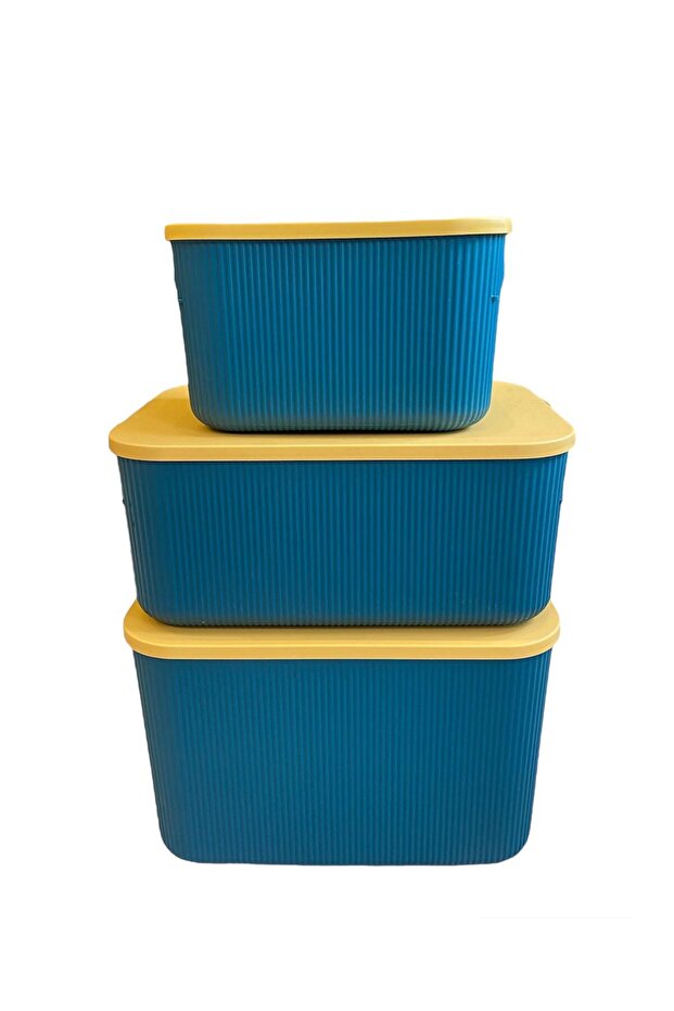 3 Size Set Green 6.2 - 13 - 21 Lt Storage Multi-Purpose In-Cabinet Organizer, Storage Box - 2
