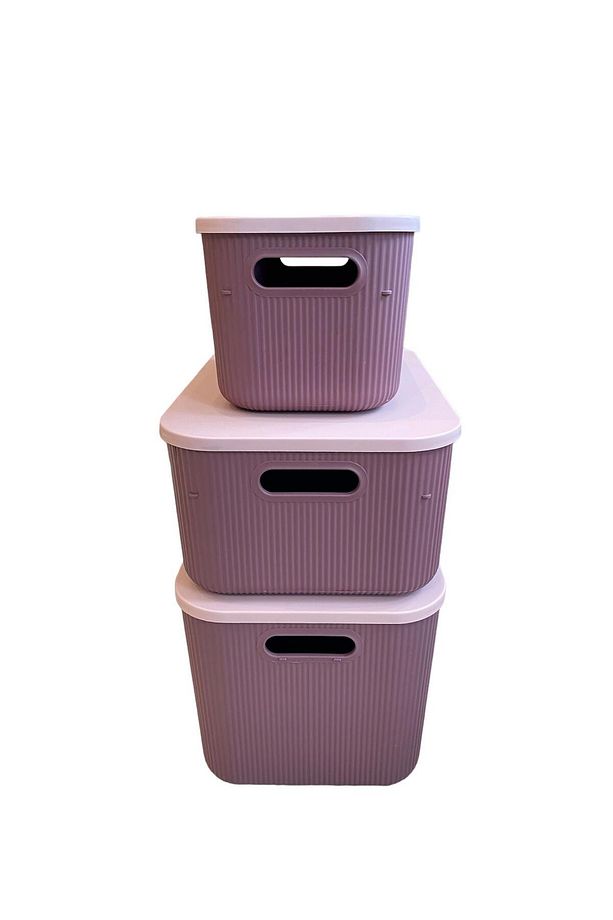 3 Adet MOR 6.2-13-21Lt Storage Çok Amaçlı Dolap Içi Düzenleyici,Saklama Kutusu - 4