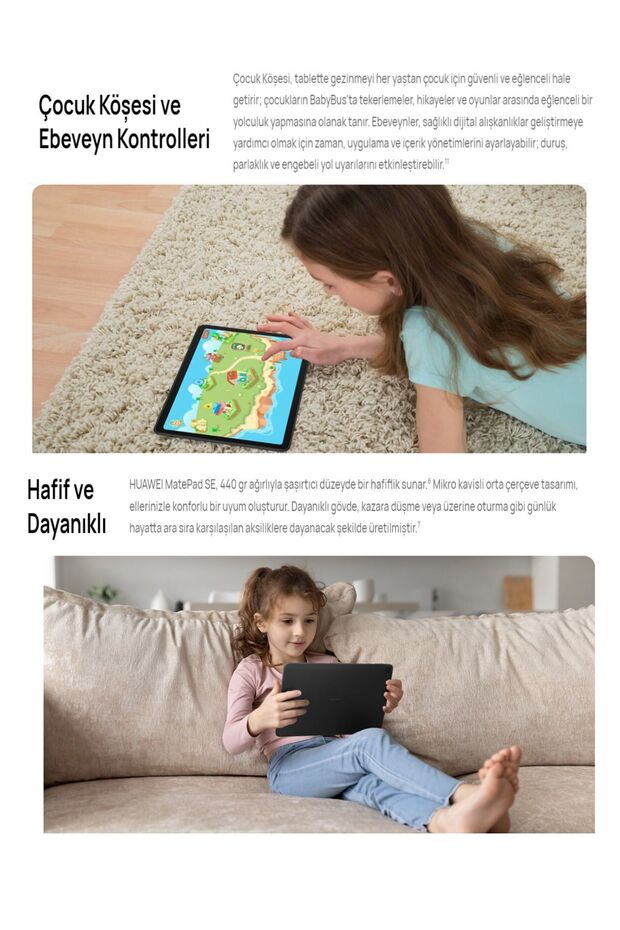MATEPAD SE 4/128 GB TABLET MOT ACSESUAR 360 KILIF + KALEM - 7