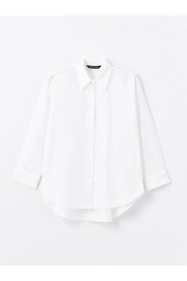 LCW Modest Düz Oversize Kadın Gömlek Tunik - 3
