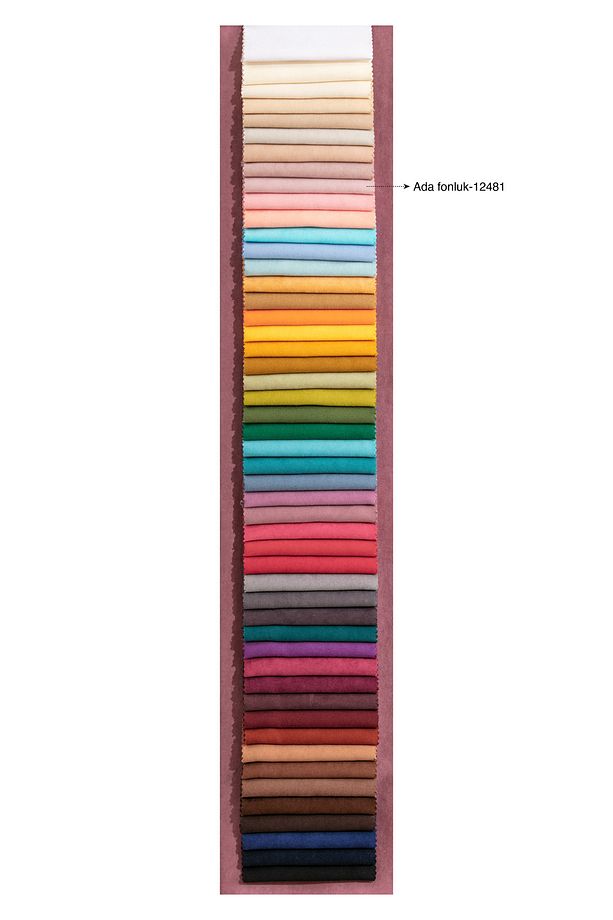 KULLANIMA HAZIR 12481 PUDRA RENGİ SIK PİLELİ 1X3 FON PERDE TEK KANAT - 6