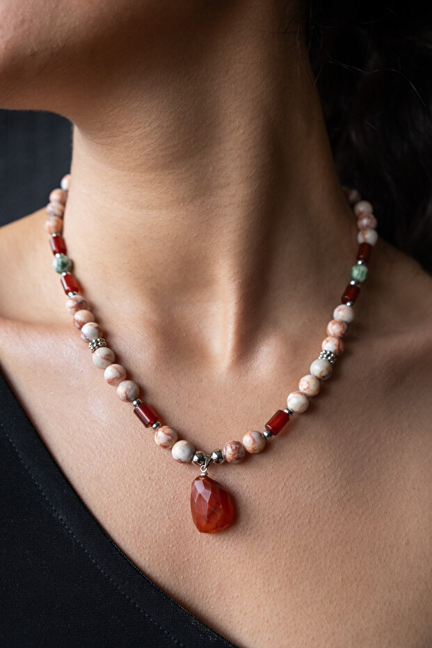 Stone Agate Necklace - 1