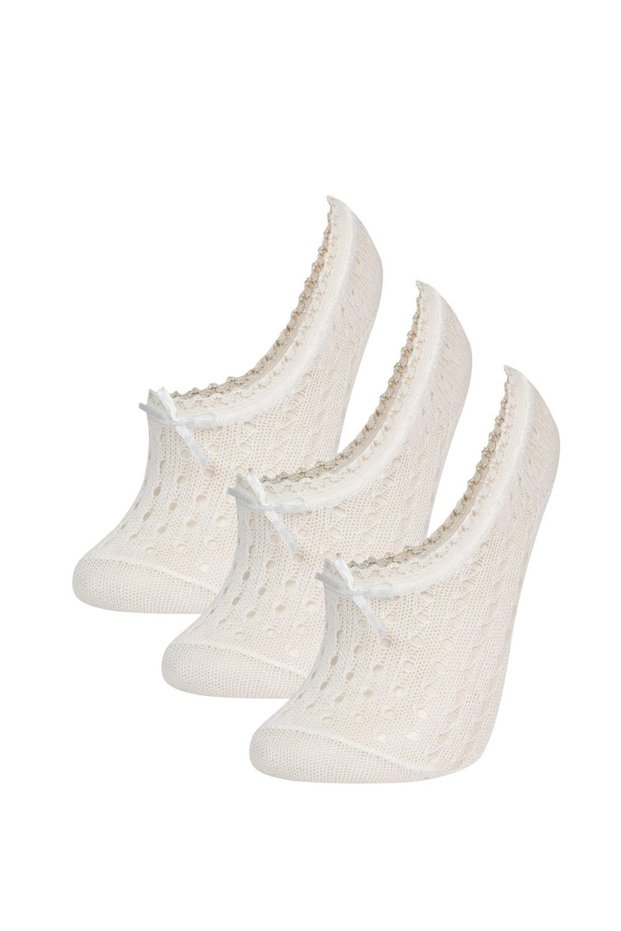 Girl's 3-Piece Cotton Booties Socks C2950a8ns