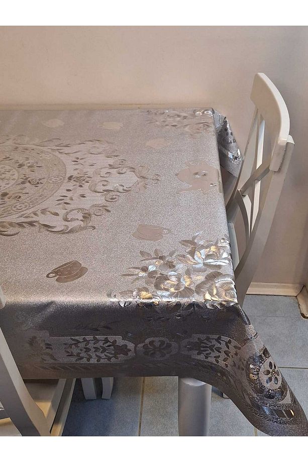 120 x 150  Hazır Metalik Pano Muşamba Pvc Masa Örtüsü - 4