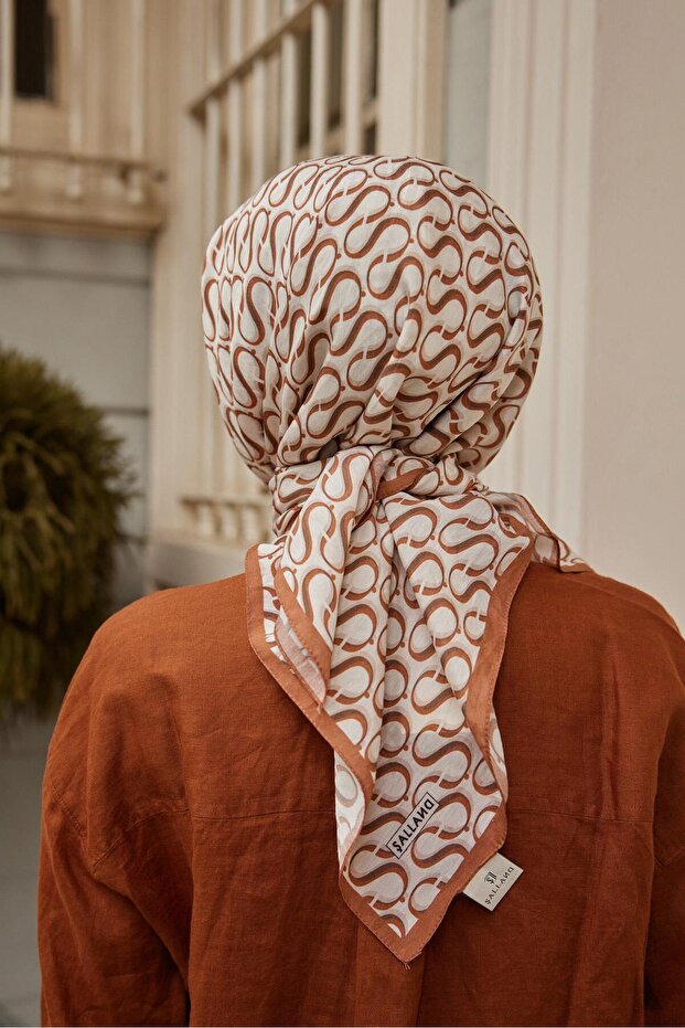 S Model Baroc Esarfă Caramel - 4