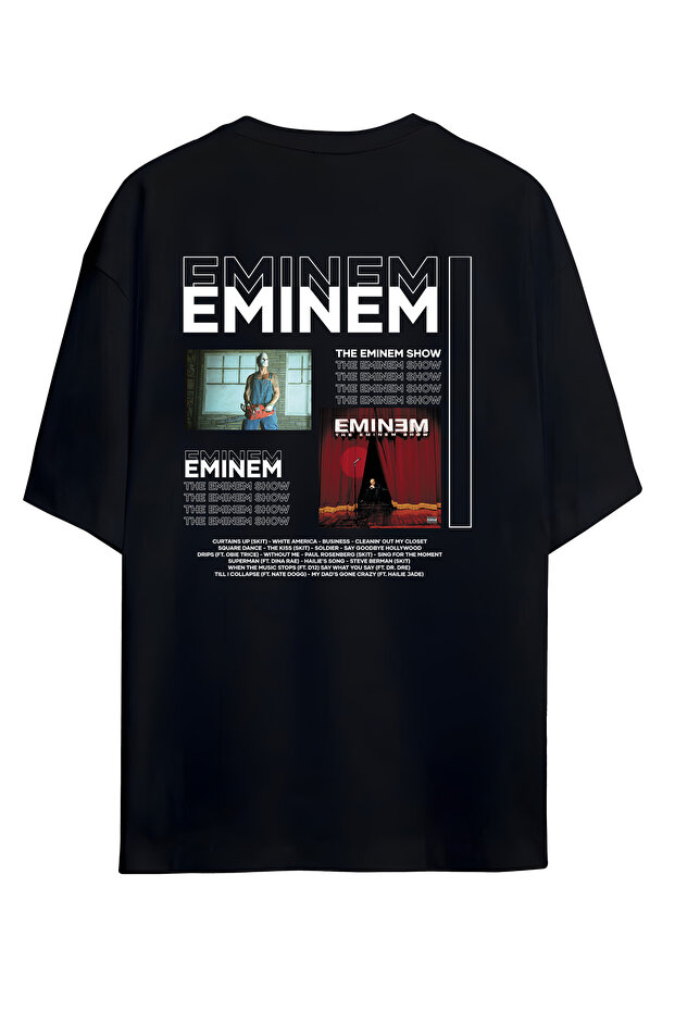 Eminem the Eminem Show Printed Oversize T-Shirt Unisex 100% Cotton Crew Neck T-Shirt
