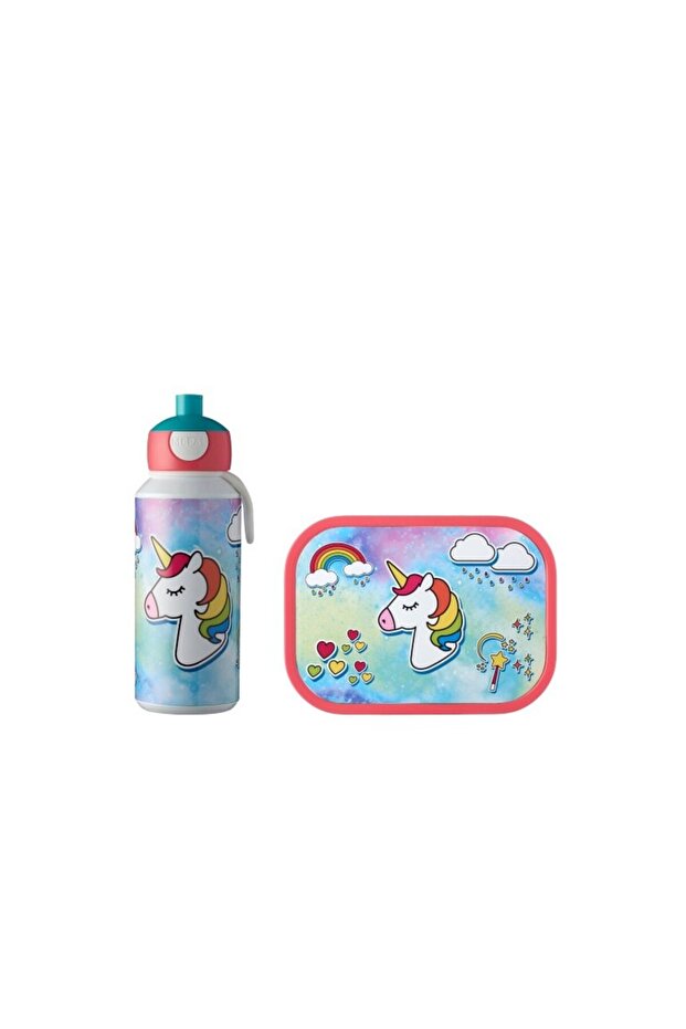 Lunch Set Campus Içecek Şişeli Beslenme Seti (POP-UP IÇECEK ŞİŞESİ VE YEMEK KUTUSU) - Unicorn - 1