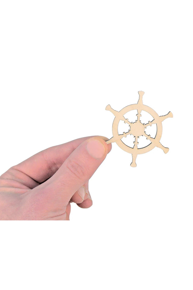 Decorative Wooden Ship Wheel Figure 50 Pieces
